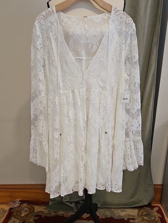 Free People Dresses & Skirts - Free People Aurelia Lace V-Neck Mini Dress